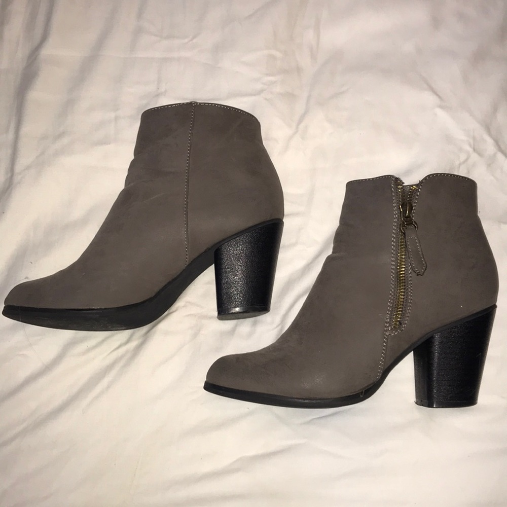 Grey booties